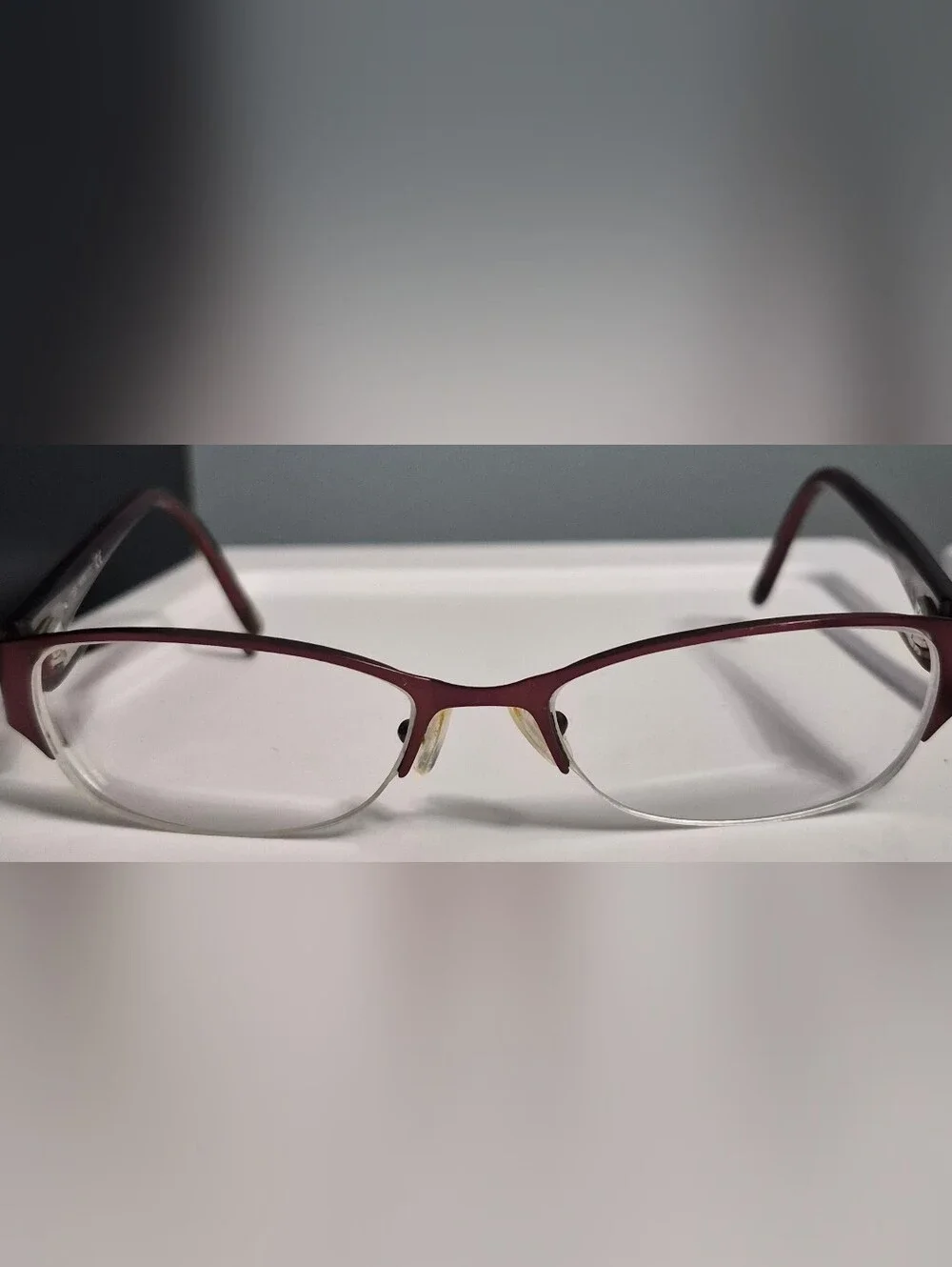 Jennifer Lopez Women's Semi-Rimless Eyeglasses Frames Burgundy Leopard Print